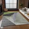 Homeroots 10' X 14' Sage Green And Charcoal Abstract Washable Indoor Outdoor Area Rug 582889 - alternate 5
