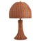 Jonathan Y Joanie 22" Bohemian Rustic Woven Rattan LED Table Lamp with Pull Chain, Dark Brown/Brass Gold JYL4011C - alternate 4