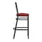 Flash Furniture HERCULES Black Ladder Back Metal Restaurant Barstool - Red Vinyl Seat XU-DG697BLAD-BAR-RDV-GG - alternate 6