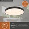 Vaxcel Aurelia 12-in Matte Black Contemporary Round LED Flush Mount Ceiling Light Alabaster Shade C0354 - alternate 4