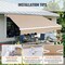 Vevor Patio Awning Retractable 12'x10' Awning Sunshade Shelter with Crank Handle RA350300 - alternate 5