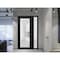 Vdomdoors Front Exterior Prehung FiberGlass Door Frosted Glass / Manux 8102 Matte Black / Sidelight Exterior MANUX8102EXD-BLK-W30+14 x H80-RH - alternate 3