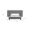 Homeroots Gray Tufted Velvet Upholstered Queen Bed Frame 590448 - alternate 6