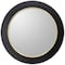 Homeroots 32" Black And Gold Lighted Round Metal Framed Accent Mirror 485026 - alternate 3
