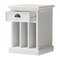 Homeroots 24" Solid Wood and Wood Nightstand 397620 - alternate 4