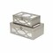Homeroots Set of Two Champagne Mirrored Glass And Wood Box With Lid, 2PK 399673 - alternate 1