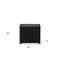 Homeroots 24" X 17" X 20" Dark Grey And Light Epresso Mdf Nightstand 319114 - alternate 4