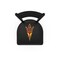 Holland Bar Stool Co 36" Blk Wrinkle Arizona State Swivel Bar Stool, Ladder Back, Pitchfork L01436ArizSt-F - alternate 3