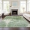 Homeroots 5' X 8' Fern Green And Artichoke Green Abstract Washable Indoor Outdoor Area Rug 582945 - alternate 5