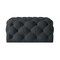 Homeroots 33" Black Velvet Rolling Tufted Cocktail Ottoman 568052 - alternate 5