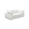 Homeroots 80" White Linen Blend Modular Sofa 714567 - alternate 4