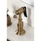 Kingston Brass Double-Handle Widespread Kitchen Faucet with Brass Sprayer, Antique Brass KB1793BPLBS - alternate 5