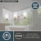 Vaxcel Park Ridge 22 in 3-Light Satin Nickel Bathroom Vanity Fixture, Clear Glass Shade W0528 - alternate 4