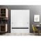 Sartodoors Sliding Closet Bypass Doors, Planum 0012 White Silk and Aluminum Strips, Sturdy Top Mount Rails Mol PLANUM0012DBD-WS-6096 - alternate 1