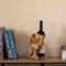 Vintiquewise Decorative Metal Goblet Shape Wine Bottle and Cork Holder A Unique Home Decor Piece and QI004682 - alternate 4