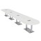 Skutchi Designs Racetrack Conference Table With Power, 48 in W, 240 in L, White HAR-RAC-48X240-DOU-WA7976-ESIL - alternate 1