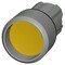Siemens Pushbutton, 22 mm, round, metal, shiny, yellow, Front ring, high 3SU1050-0CB30-0AA0-ZY11 - alternate 3