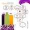Ecoquality 16oz Empty Clear Plastic Bottles with Tamper Evident Cap For Juices, Milk, Smoothies, 20PK EQ16CLJU-20 - alternate 4
