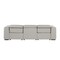 Homeroots 104" Light Gray Top Grain Leather Reclining Metal USB Sofa 720389 - alternate 7
