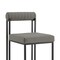 Armen Living Anastasia Dining Chair with Matte Black Iron and Light Gray Faux Leather - Set of 2 LCANSIBLKPGRY - alternate 5