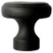 Mng Hardware Large Button Knob - Riverstone - Matte Black 84320 - alternate 2