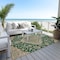Homeroots 8' X 10' Emerald Beige And Brown Oriental Washable Indoor Outdoor Area Rug 605244 - alternate 4