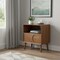 Homeroots 23" Brown Wood Accent Cabinet 691684 - alternate 4