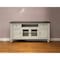 Homeroots 79" Ivory Solid Wood Open shelving Distressed TV Stand 528714 - alternate 1