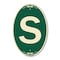 Signmission Letter S, 12 Inch X 18 Inch Architectural Oval, Heavy Gauge Aluminum A-OV-G-1218-22928 - alternate 1