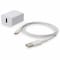 Add-On WALL PLUG TO USB 2.0 A WHITE WALL CHARGER 5V 1.8A WITH 1M USB-C MALE TO USB 2. USAC2USBC5V18A1MW-AA - alternate 1