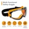 Powertec Safety Goggles, Scratch Proof UV Protection, Clear Anti-fog, Chemical Splash Protective Eyewear 71563N - alternate 5