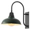 Jonathan Y Stanley 12.3 in. 1-Light Farmhouse Industrial Iron LED Gooseneck Arm Outdoor Sconce, Matte Green JYL7614L - alternate 1
