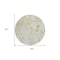 Homeroots 8' Khaki Beige And Tan Round Floral Washable Indoor Outdoor Area Rug 583114 - alternate 3