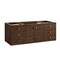 James Martin Vanities Vanity, without top, Mid-Century Walnut, 59.9 in W x 23.5 in D,  670-V60S-M-WLT - alternate 5