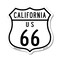Signmission California Route Marker Shield Sign Us 6, 6 Inch X 6 Inch, Plastic Sign SHI-P-6-371 - alternate 1