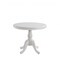 Homeroots 36" White Rounded Solid Manufactured Wood And Solid Wood Pedestal Base Dining Table 517753 - alternate 1