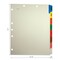 Tabbies PATIENT CHART INDEX DIVIDER-8 TAB SET, SIDE TAB, 11"Hx9"W, 1/2" TAB EXT, 8 TABS/SET, 40 SETS/BOX, 40PK 54505 - alternate 1