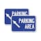 Signmission Parking Area Up Left Arrow Symbol, 18'' X 24'' 2 Signs, Heavy Gauge Aluminum, 2PK A-1824-2PACK-24614 - alternate 1