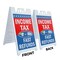 Signmission Income Tax E-file Fast Refunds, A-Frame & 2 Decals Installed, Heavy-Duty Plastic Frame SBHD-D-2436-IncomeTaxE-fileFastRefunds - alternate 3