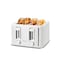 Betty Crocker Betty Crocker4-Slice Toaster, 1500W, Variable Toast Shade Control Dials, High Lift Feature, White BC-5635W - alternate 1