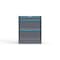 Strong Hold 3 drawer cabinet - (1x 3ft, 2x 12ft) - Blue accents - Keyed Alike S3036-PPAAS-0303FS - alternate 1