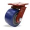 Hamilton ForgeMaster Swivel Caster, 6" x 3" Ergo-Glide XT 1" thick Polyurethane (82A) on Cast Iron Wheel S-FM-63EGB - alternate 1