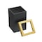 Gatco Modern Square 3 Gal. Wastebasket, Matte Black/Brushed Brass 1934 - alternate 4