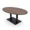 Skutchi Designs Oval Conference Table With Power Unit, 48 in W, 72 in L, Brown HAR-OVL-48X72-DOU.BK-H3041-NA - alternate 1
