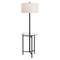 Jonathan Y Chuck 59 in. Modern Minimalist Metal and Tempered Glass LED 2-in-1 Space-Saving Tray Table and Floor JYL3059C - alternate 1