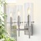 Jonathan Y Cato 21.25" 3-Light Modern Minimalist Iron/Glass LED Vanity, Nickel/Clear JYL7807B - alternate 3