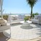 Homeroots 8' Ivory And Beige Round Geometric Washable Indoor Outdoor Area Rug 596113 - alternate 5