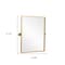 Homeroots 31" Gold Metal Framed Full Length Hanging Mirror 564453 - alternate 4