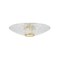 Hudson Valley Lighting New Haven Integrated LED Flush Mount in Aged Brass 3451-AGB - alternate 1