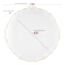 Smarty Had A Party 7.5" Clear with Gold Rim Round Lotus Plastic Appetizer/Salad Plates, 120PK 8847-CASE - alternate 3